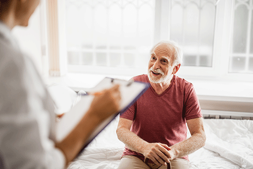 man receives a skin cancer second opinion