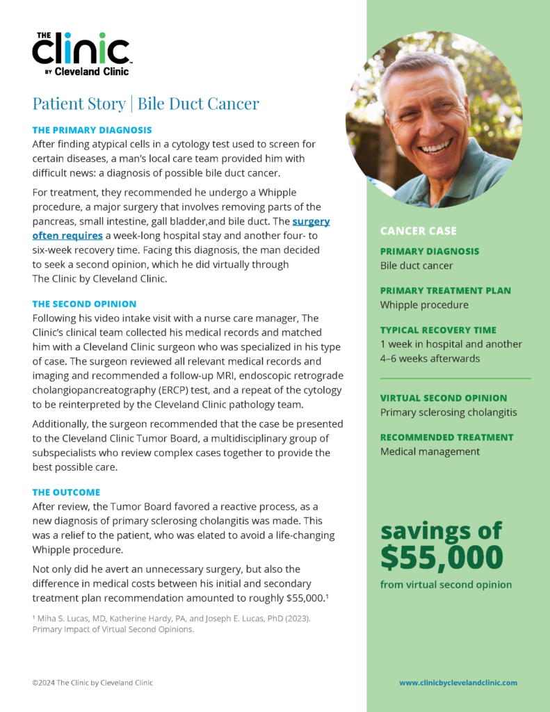 Patient story | Bile duct cancer