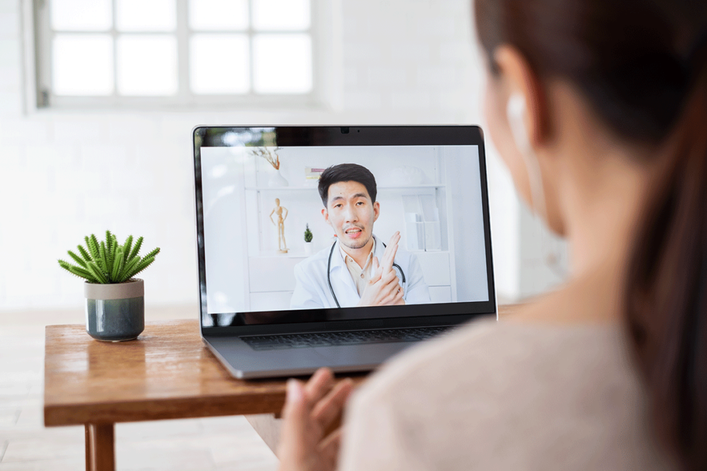 a person meets with a doctor virtually, one of the first Steps to find a medical second opinion for a diagnosis