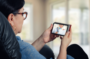 a person asks a doctor over a video chat "what's the best way to get a second opinion online?"